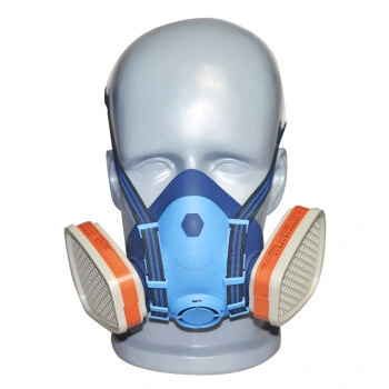 Respirateur à masque à gaz à demi-visage toxique industriel personnalisé PPE Plus